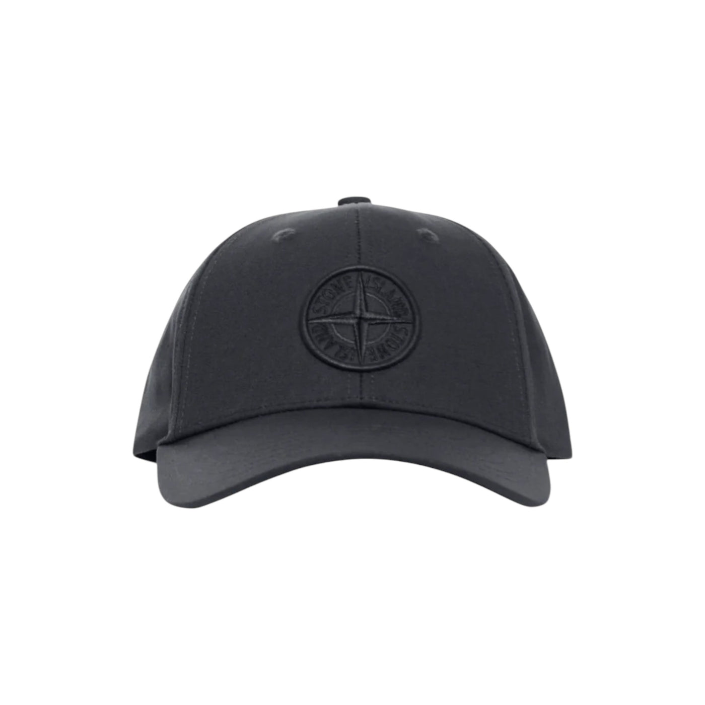 Stone Island Compass Logo Black Baseball Cap — Stone Island