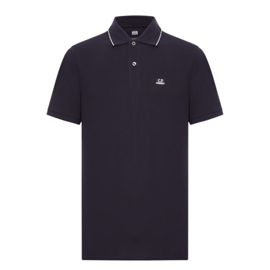 C.P Company Navy Cotton Polo Shirt