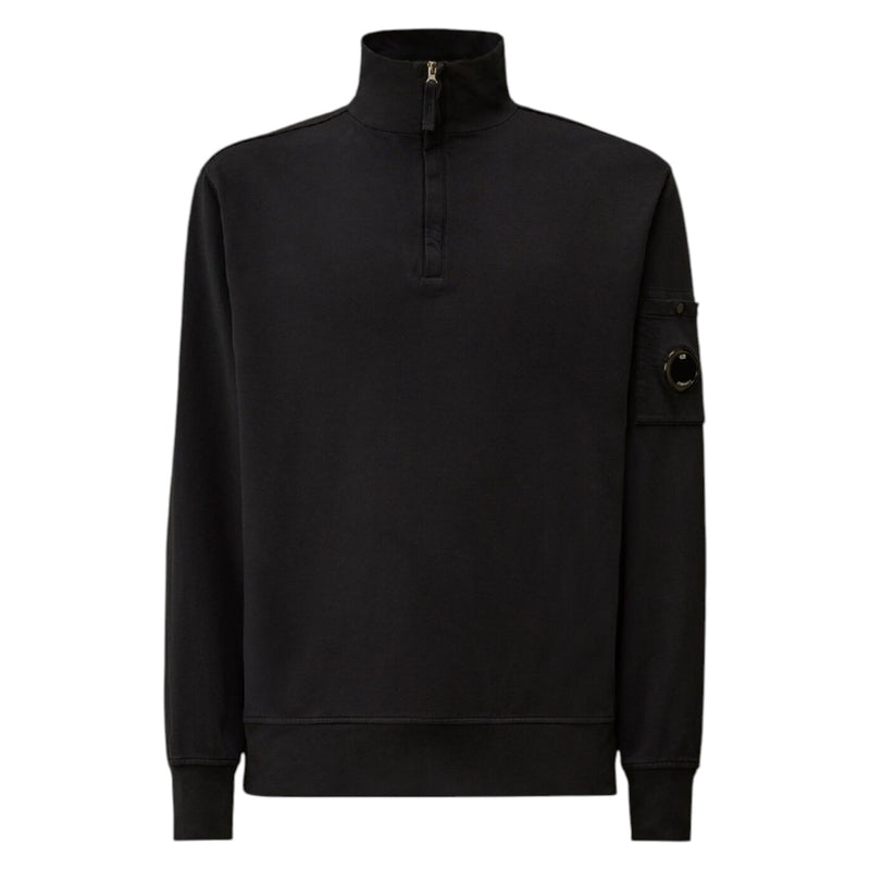 C.P. Company Light Fleece Half Zip Lens Navy Sweatshirt C.P. Company Light Fleece Half Zip Lens Navy Sweatshirt