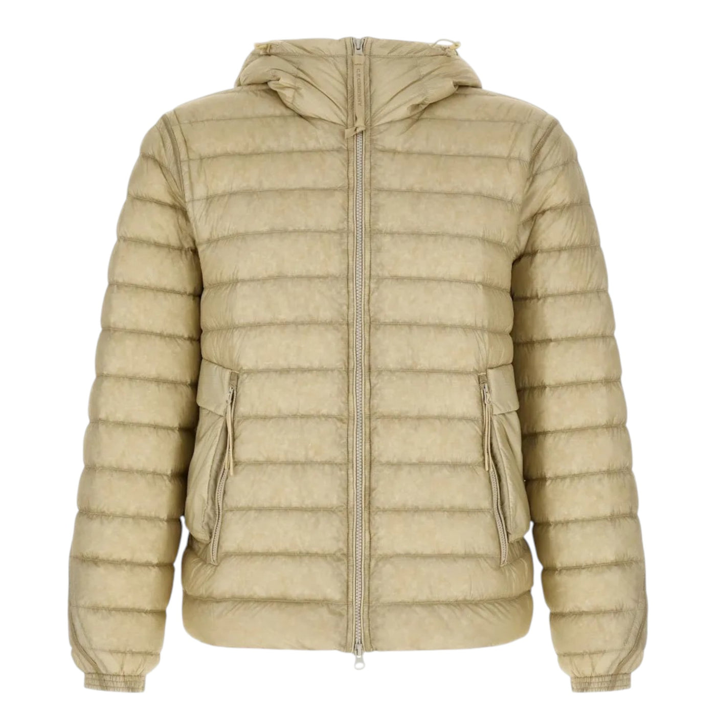 C.P. Company Google Down Beige Jacket — C.P. Company