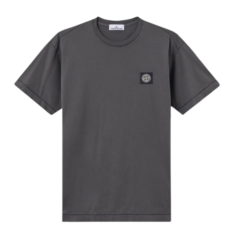 Stone Island Compass Patch Logo Lead Grey T-shirt Stone Island Compass Patch Logo Lead Grey T-shirt