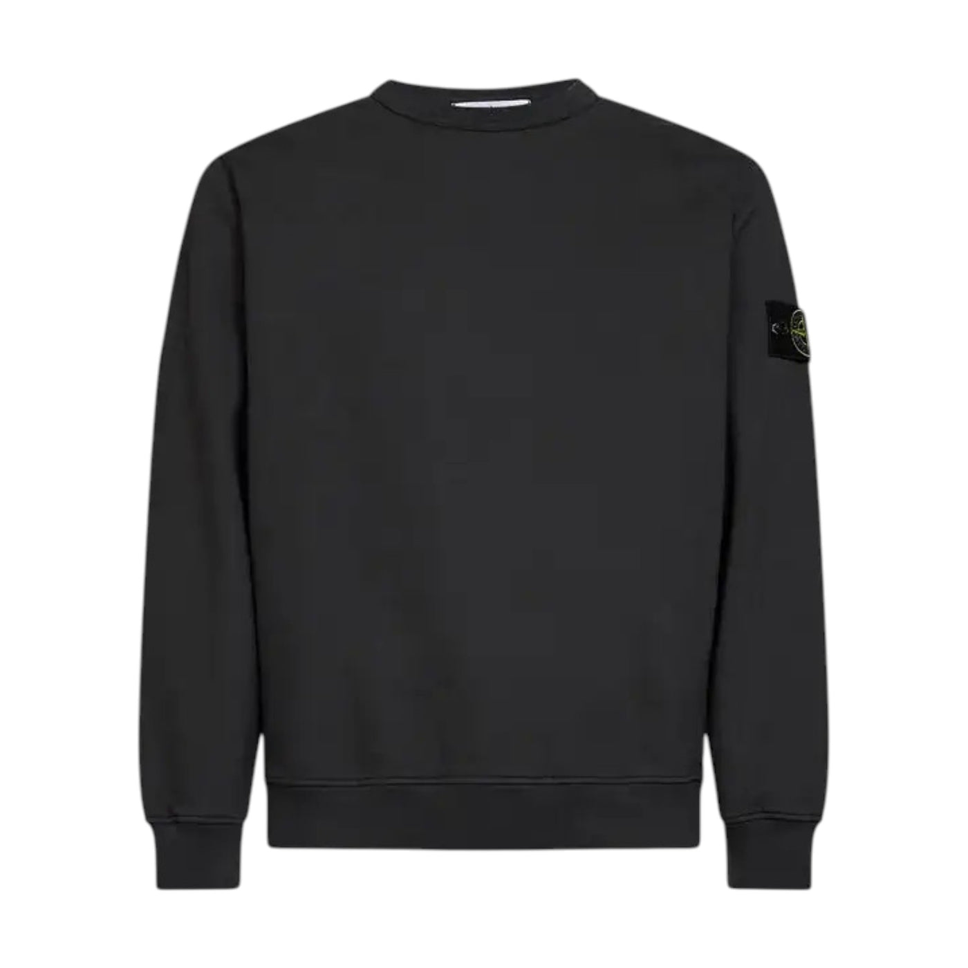 Stone Island Brushed Organic Cotton Lead Grey Sweatshirt — Stone Island