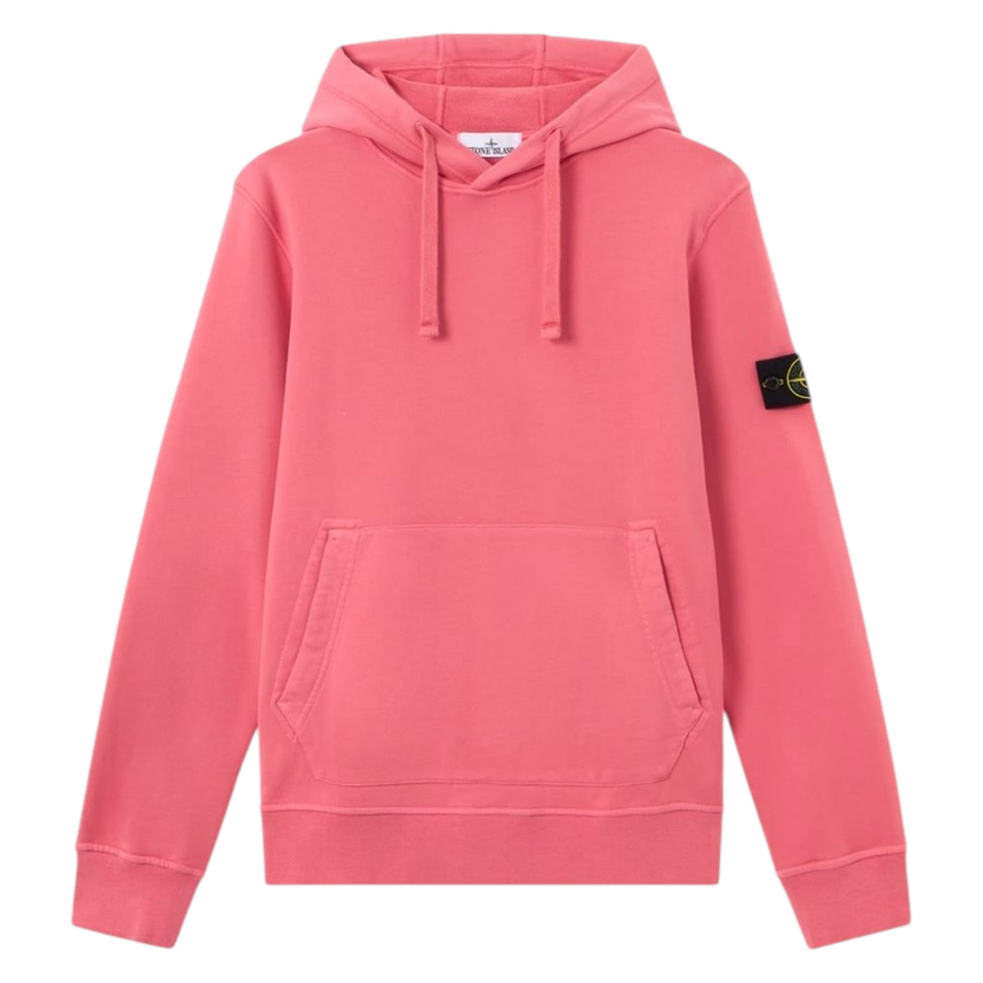 Stone Island Organic Cotton Geranium Pink Hoodie — Stone Island