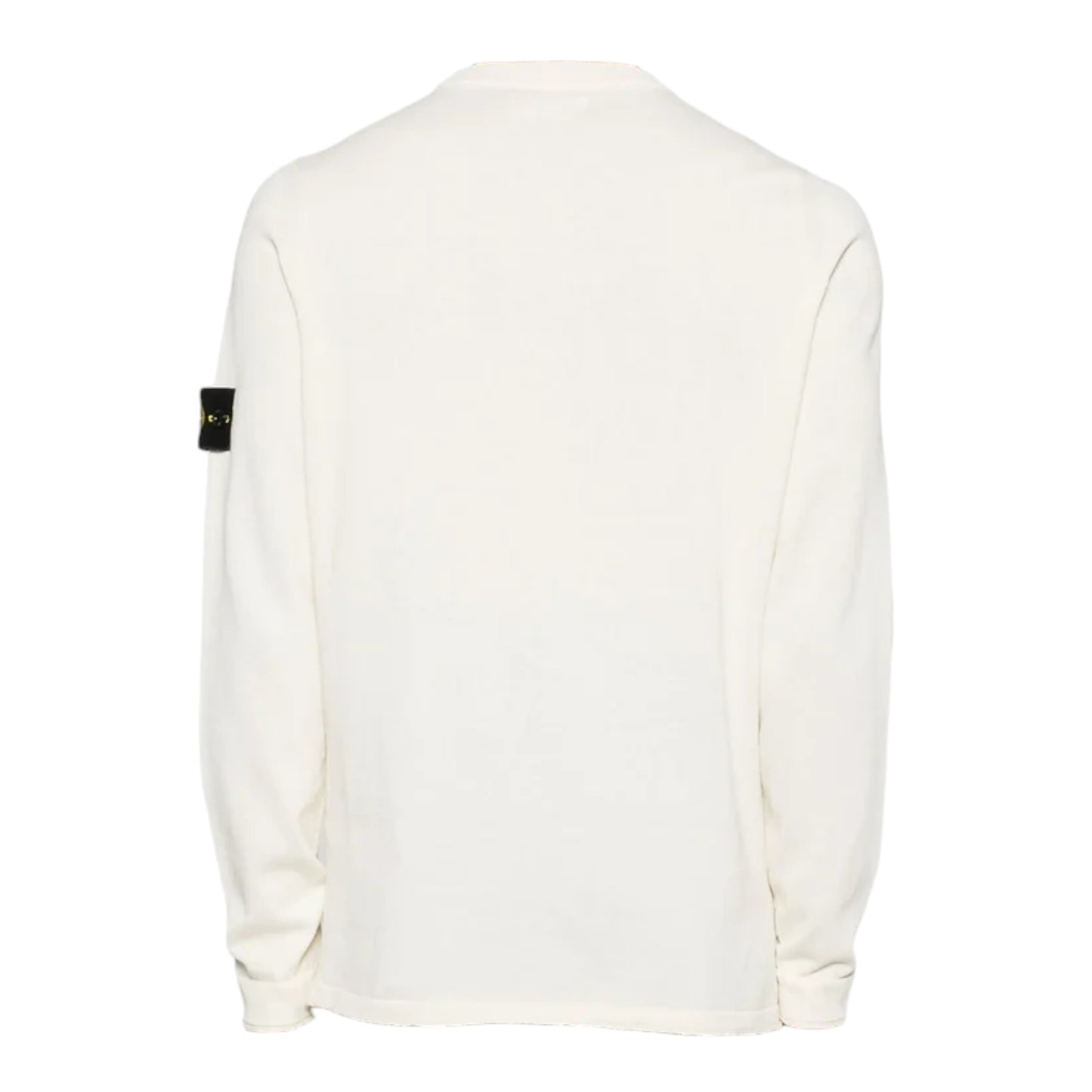 Stone Island Light Raw Organic Cotton Ivory Knitwear Sweatshirt