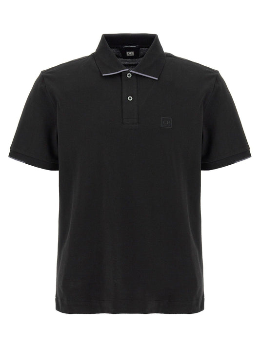 C.P Company Metropolis Series Black Polo Shirt