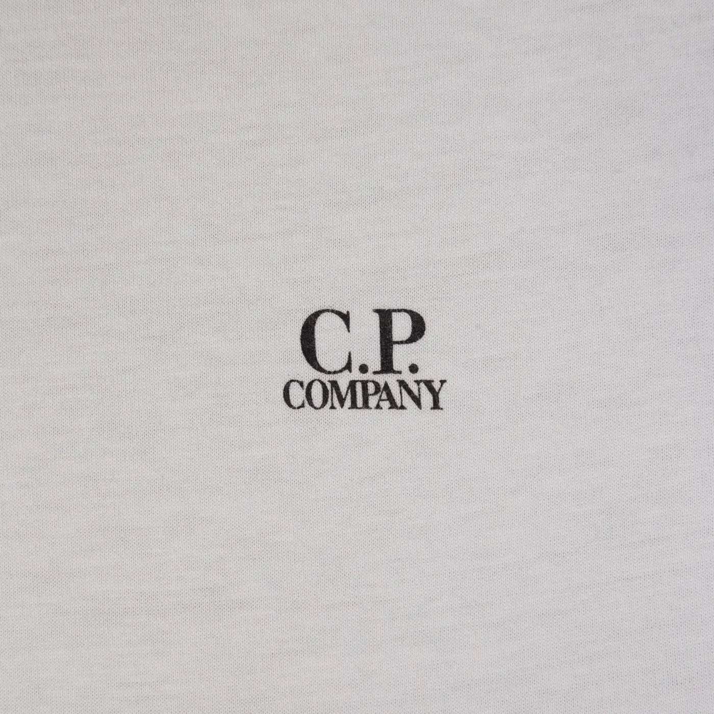 C.P. Company Gauze White 30/1 Jersey Small Logo T-Shirt - flizzone