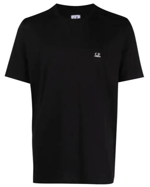 C.P Company Black 30/1 Logo T-Shirt - flizzone