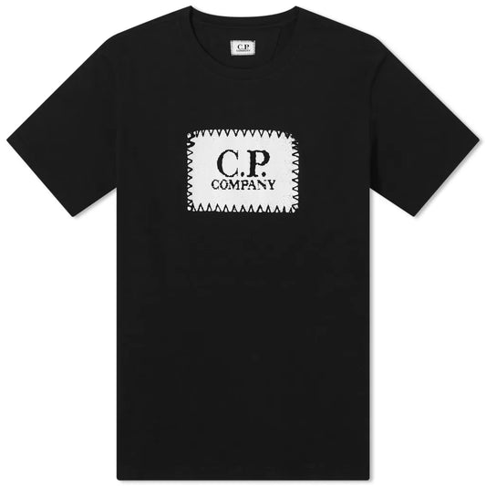 C.P Company Black Big Logo T-Shirt