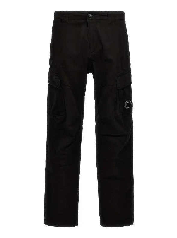 C.P Company Black Cargo Trousers - flizzone