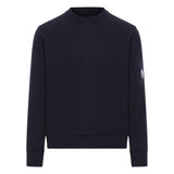 C.P. Company Diagonal Raised Fleece Lens Navy Sweatshirt