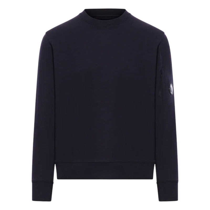 C.P. Company Diagonal Raised Fleece Lens Navy Sweatshirt C.P. Company Diagonal Raised Fleece Lens Navy Sweatshirt