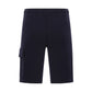 C.P. Company Cotton Lens Navy Shorts