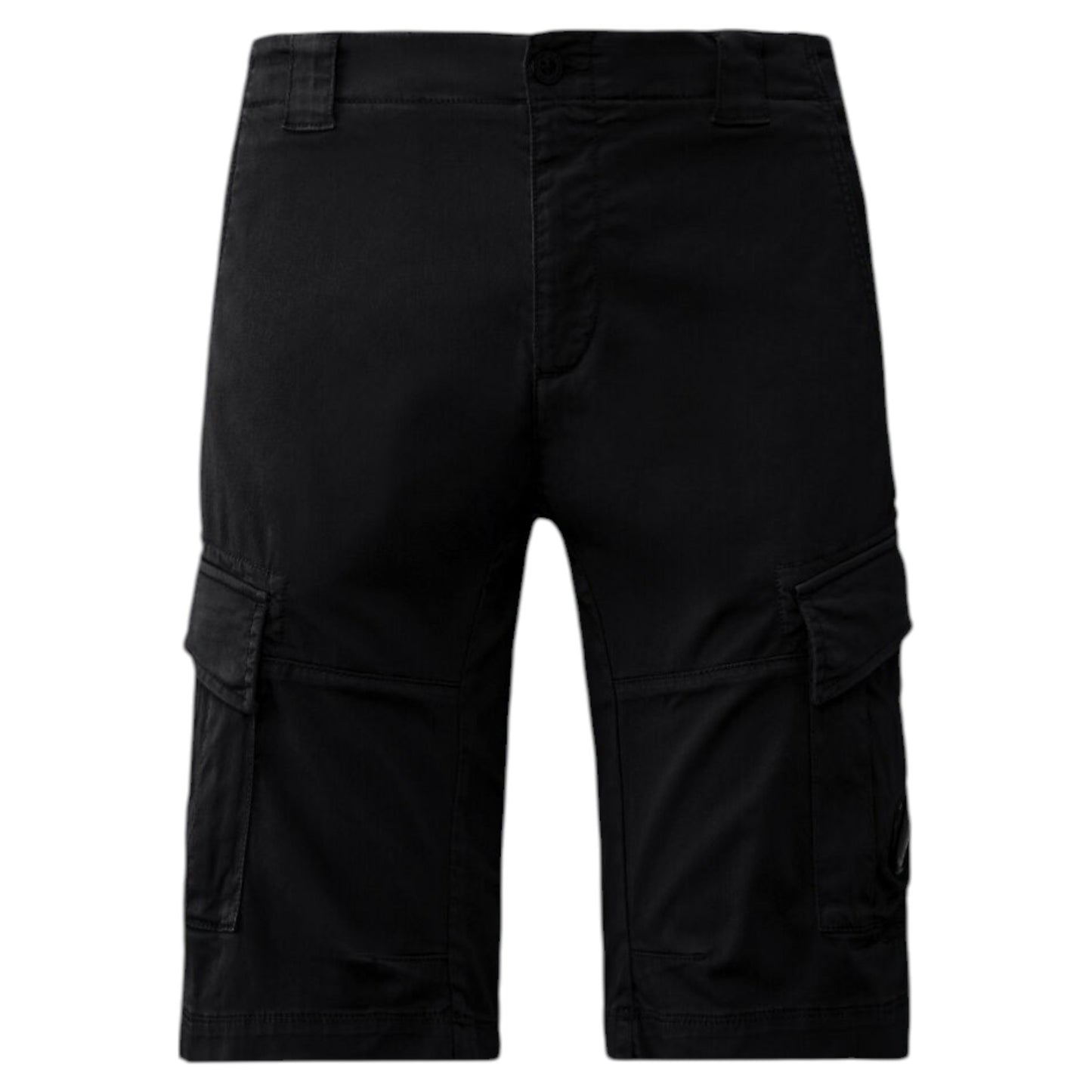 C.P. Company Stretch Sateen Lens Navy Cargo Shorts