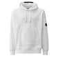 C.P. Company Diagonal Raised Hoodie White