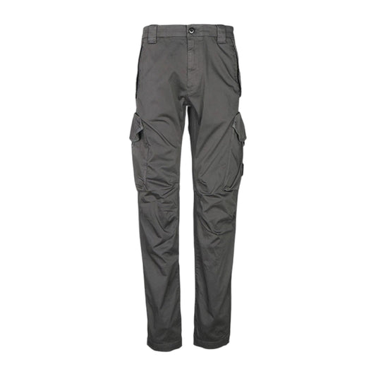 C.P. Company Stretch Sateen Ergonomic Pearl Grey Cargo Pants
