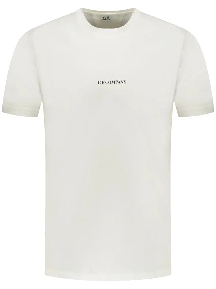 C.P. Company Centre Logo Cream T-Shirt - flizzone