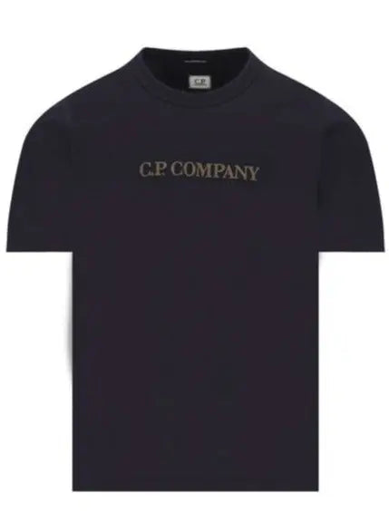 C.P. Company Embroidered Black T-Shirt - flizzone