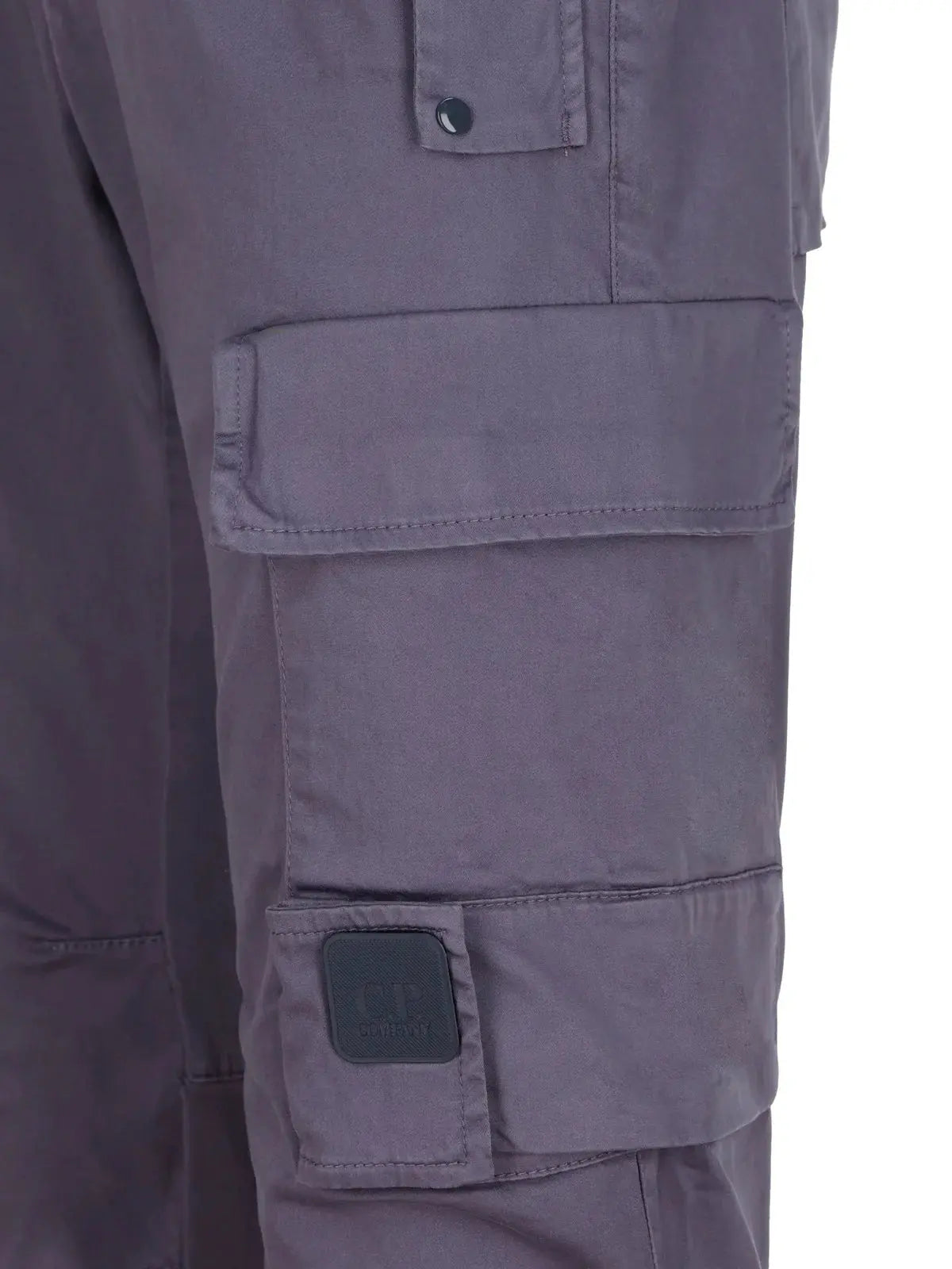 C.P. Company Logo-Patch Blue Cargo-Pocket Trousers - flizzone