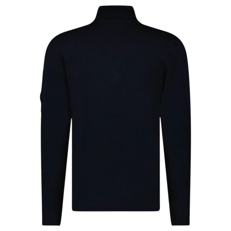 C.P. Company Merino Wool Navy 1/4 Zip Knitwear Sweatshirt