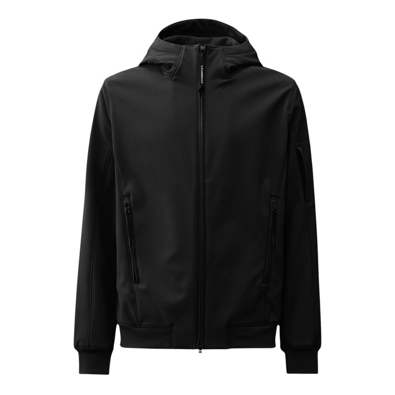 C.P. Company Black Shell-R Softshell Black Jacket C.P. Company Black Shell-R Softshell Black Jacket
