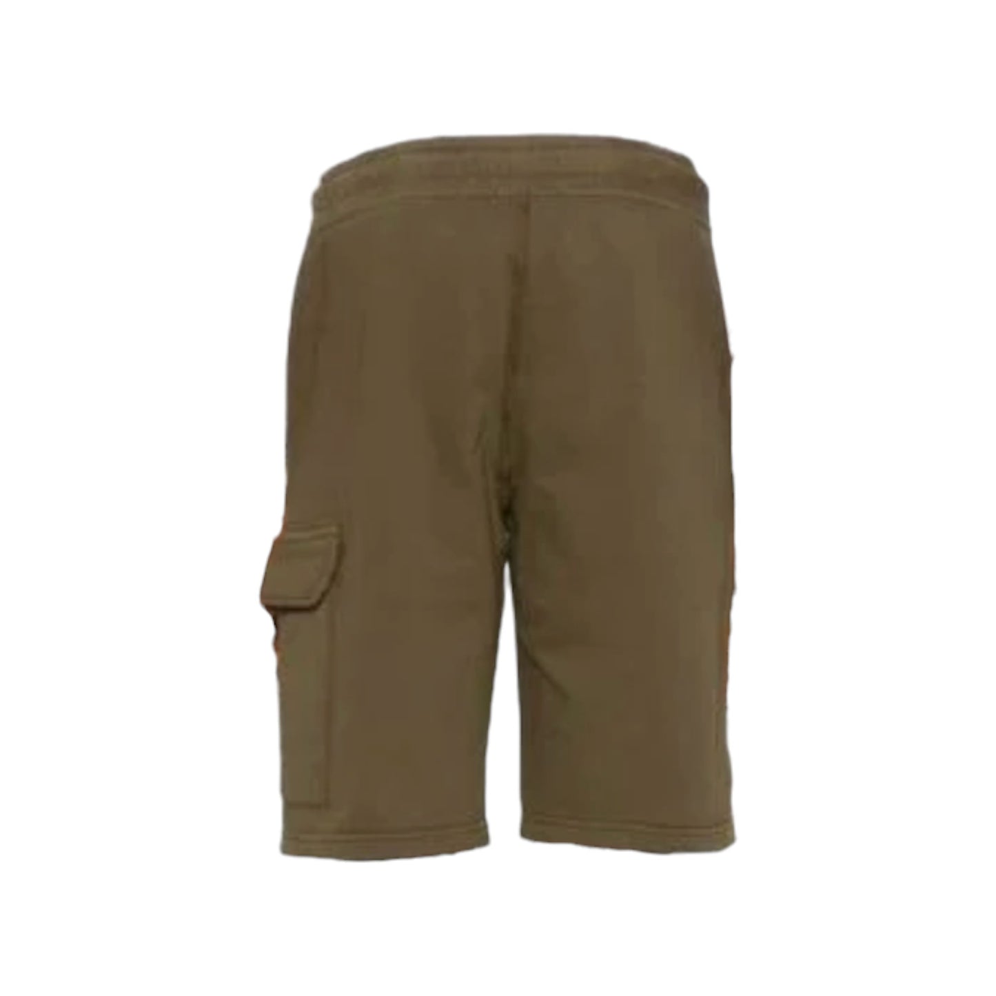 C.P. Company Cotton Lens Light Fleece Khaki Green Shorts