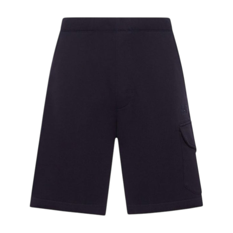 C.P. Company Diagonal Raised Embroidered Logo Navy Shorts