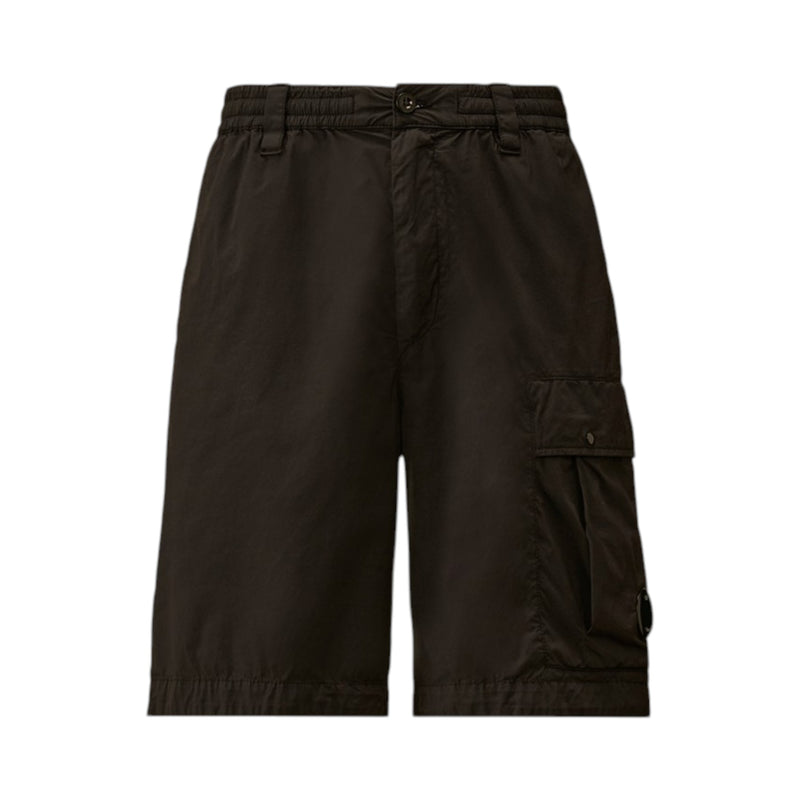 C.P. Company Black 50 Fili Stretch Bermuda Cargo Shorts