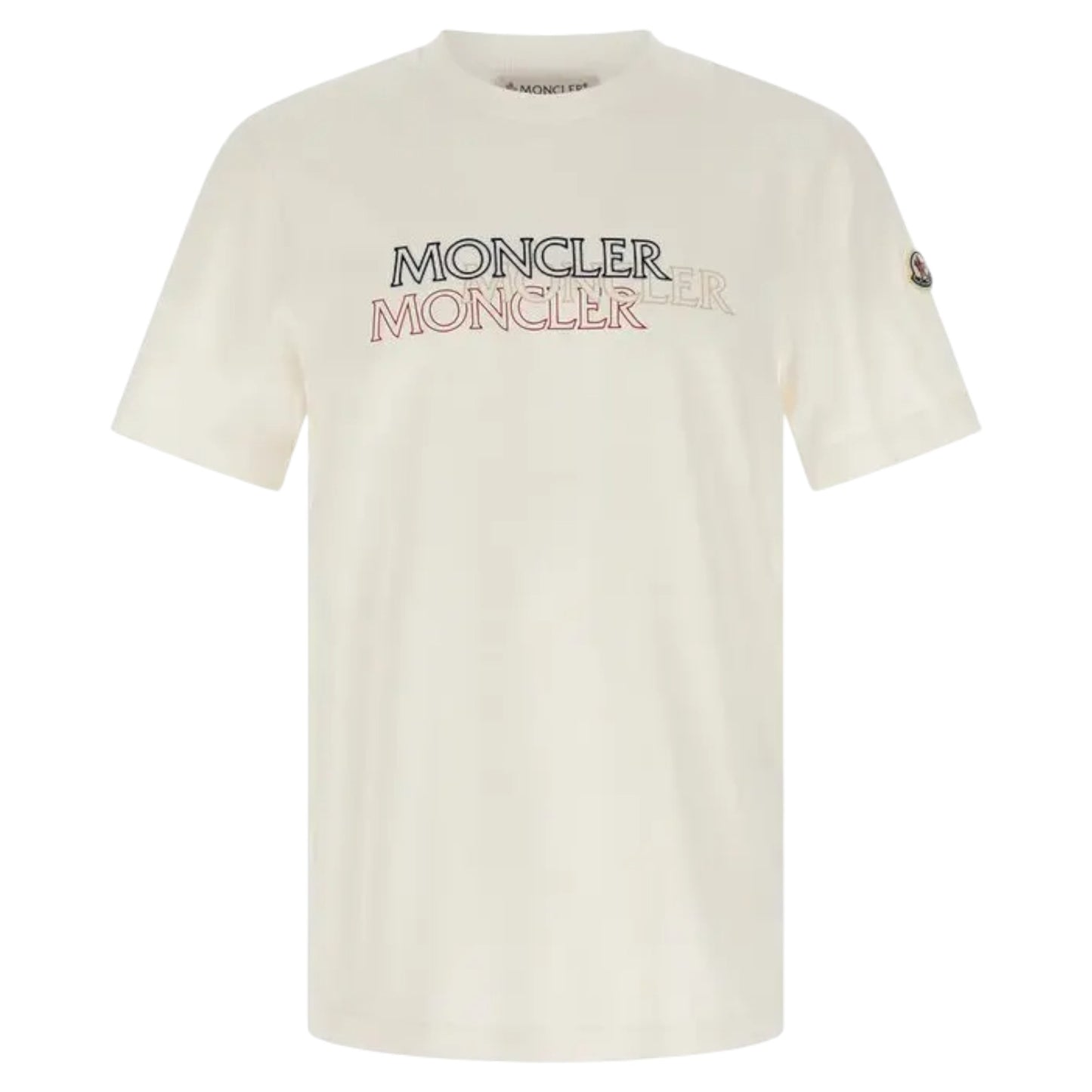 Moncler Flocked Logo White T-shirt