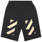 Off-White Tape Arrow Logo Black Sweat Shorts XS