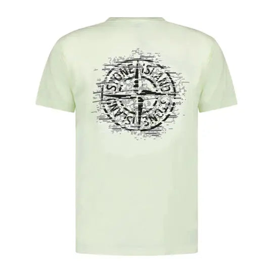 Stone Island  Digital Compass Print Logo Green T-shirt - flizzone