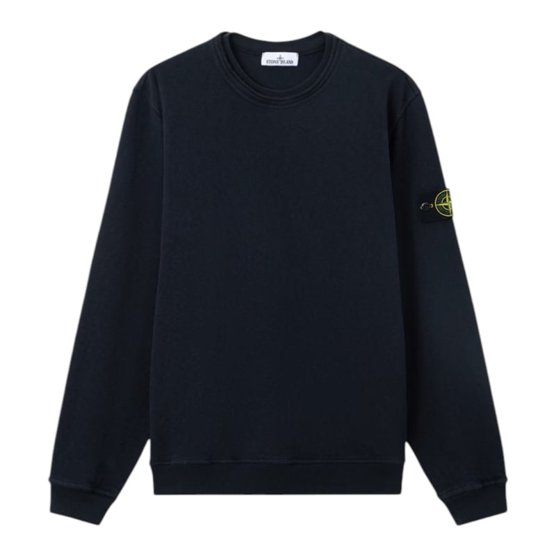 Stone Island Malfile Fleece Old Effect Navy Sweatshirt Stone Island Malfile Fleece Old Effect Navy Sweatshirt