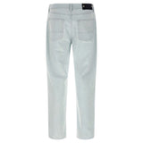 Stone Island Light Blue Straight Jeans