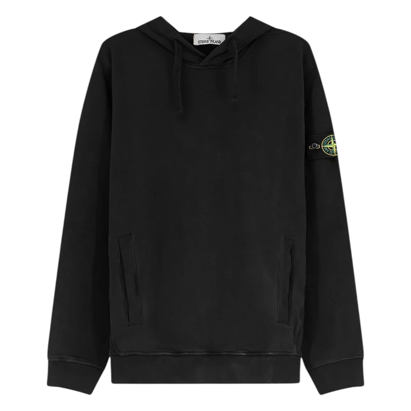Stone Island Organic Cotton Black Hoodie — Stone Island