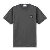Stone Island Compass Patch Logo Lead Grey T-shirt