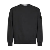 Stone Island Brushed Organic Cotton Lead Grey Sweatshirt