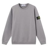 Stone Island Brushed Organic Cotton Grey Sweatshirt