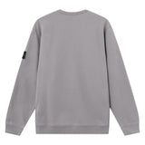 Stone Island Brushed Organic Cotton Grey Sweatshirt