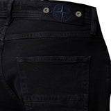 Stone Island Stretch Black Denim Rinsed Slim Jeans