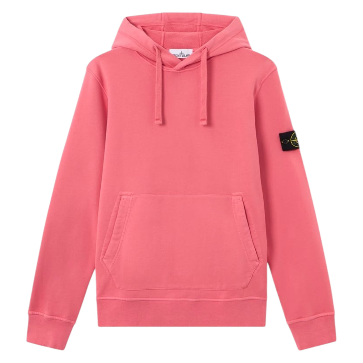 Stone Island Organic Cotton Geranium Pink Hoodie — Stone Island