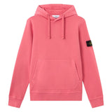 Stone Island Organic Cotton Geranium Pink Hoodie