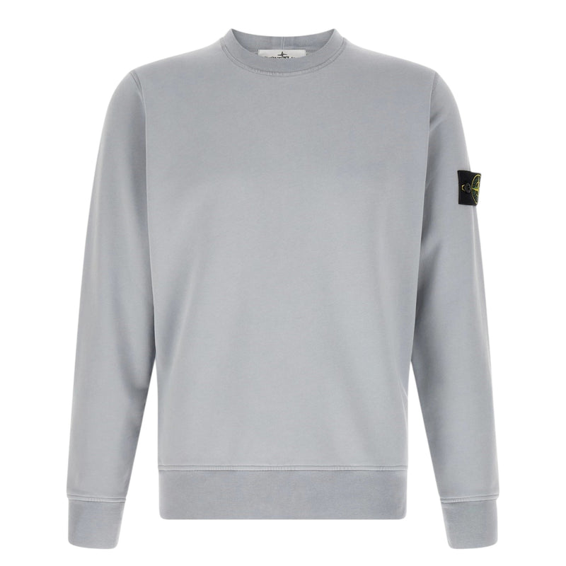 Stone Island Azure Light Grey Sweatshirt Stone Island Azure Light Grey Sweatshirt