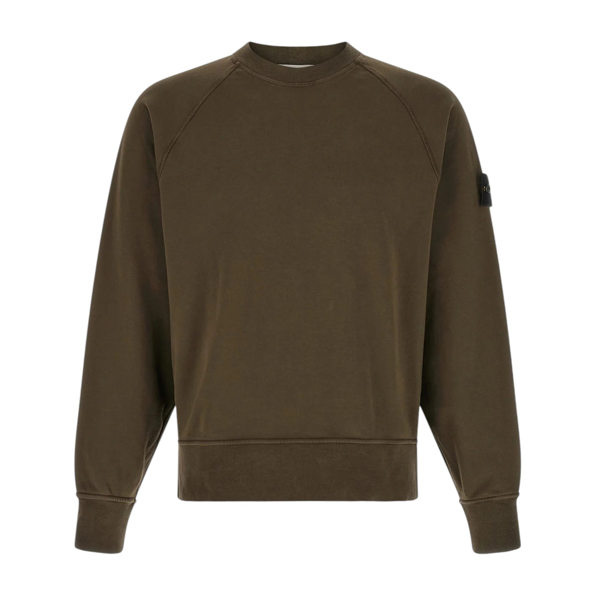 Stone Island Brushed Cotton Grey Sweatshirt — Stone Island