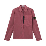 Stone Island Nylon Metal Zip-Up Geranium Pink Overshirt