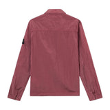 Stone Island Nylon Metal Zip-Up Geranium Pink Overshirt