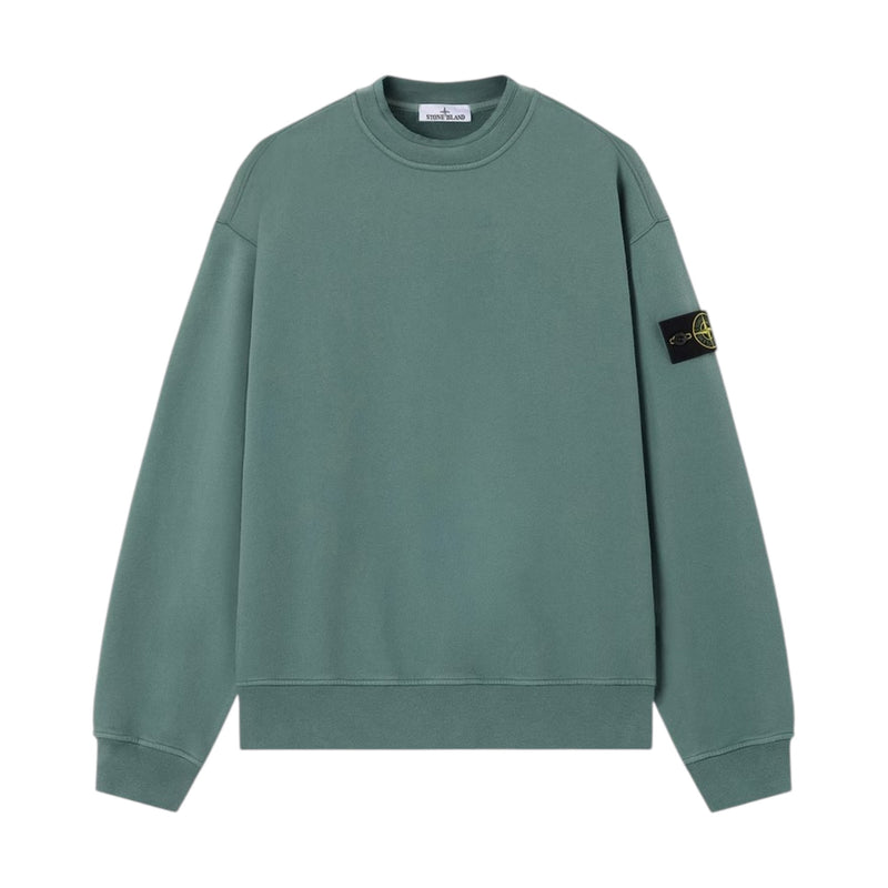 Stone Island Organic Cotton Green Sweatshirt Stone Island Organic Cotton Green Sweatshirt