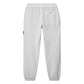 Stone Island Malfile Fleece 'Old' Effect Pearl Grey Sweatpants