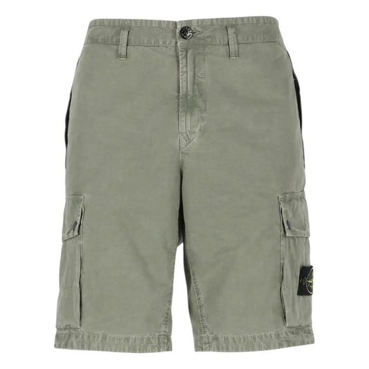 Stone Island Bermuda Cargo Green Shorts