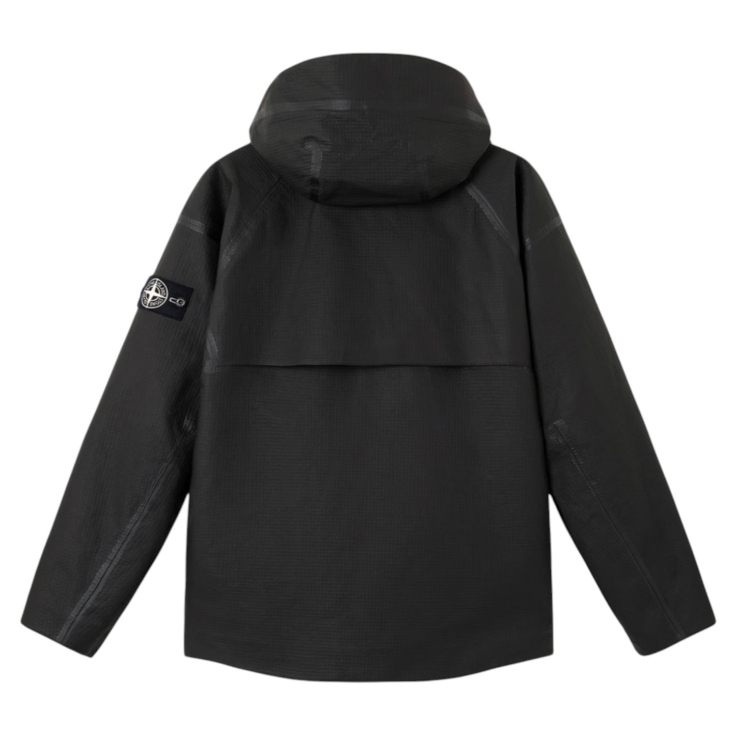 Stone Island Ripstop Leather Hooded Parka PrimaLoft Special Edition Black Jacket