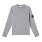 Stone Island Light Raw Hand Grey Knit Sweatshirt