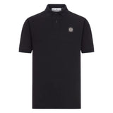 Stone Island Black Cotton Polo